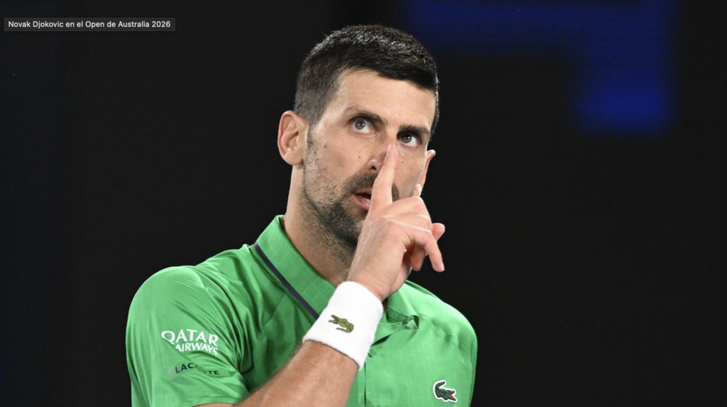 Djokovic queda a un paso más del título en Australia tras un pase clave sin jugar