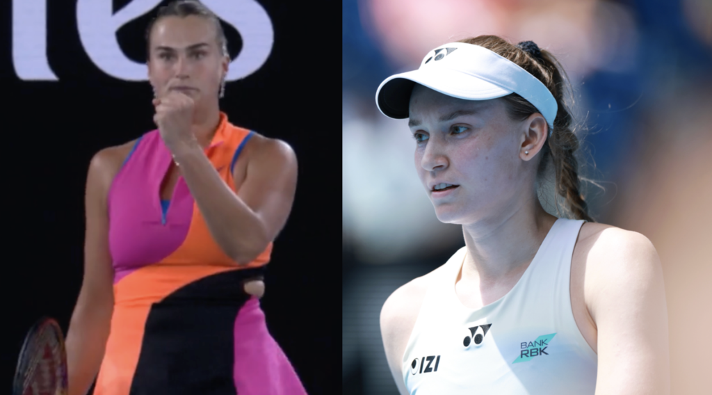 sabalenka and rybakina celebrating