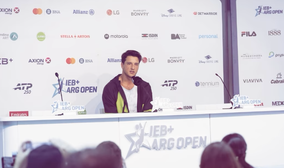 Darderi press argentina open